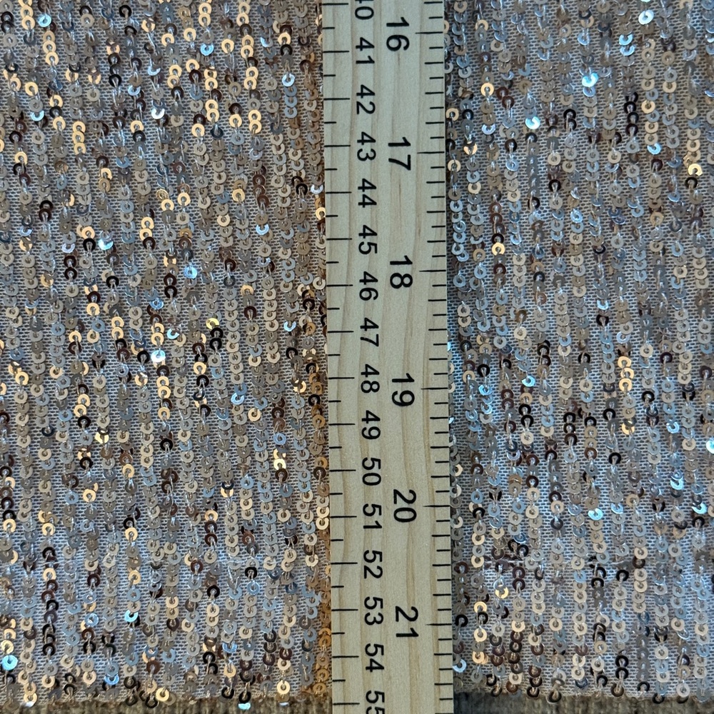 Calvin Klein Champagne Color Sleeveless Sequined Top Small Night Out Party - Picture 7 of 8
